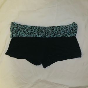 Leopard Print Spandex Shorts